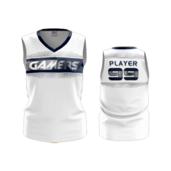 3379 WOMENS V NECK SLEEVELESS GAMERS-2
