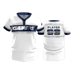 3379 WOMENS 2 BUTTON SCOOP NECK GAMERS-2