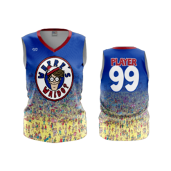 1592 WOMENS V NECK SLEEVELESS WHERES-WALDO-1