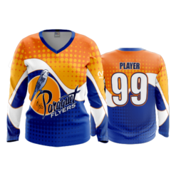 3713 WOMENS V NECK LONGSLEEVE PARAQUET-FLYERS-2023