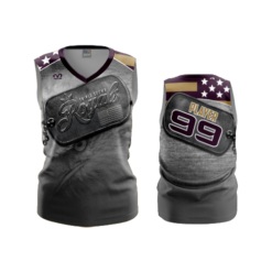 3638 WOMENS V NECK SLEEVELESS TRIPLE-CROWN-ROYALS-USA-1