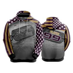 3638 UNISEX FLEECE HOODY TRIPLE-CROWN-ROYALS-USA-1