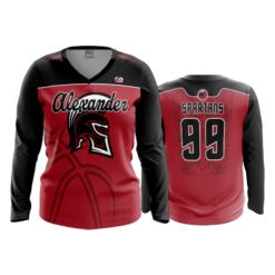 3720 WOMENS V NECK LONGSLEEVE ALEXANDER-SPARTANS