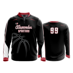 3720 UNISEX QUARTER ZIP RIBBED COLLAR LONGSLEEVE ALEXANDER-SPARTANS