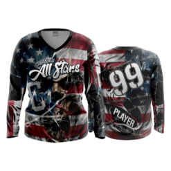 3719 WOMENS V NECK LONGSLEEVE CHILLICOTHE-ALL-STARS