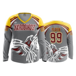 3711 WOMENS V NECK LONGSLEEVE YARDBIRDZ-2