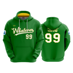 3676 UNISEX FLEECE HOODY WHATEVER-SOFTBALL-1