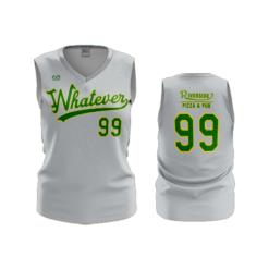 3676 WOMENS V NECK SLEEVELESS WHATEVER-SOFTBALL-2