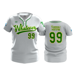3676 WOMENS 2 BUTTON SCOOP NECK WHATEVER-SOFTBALL-2