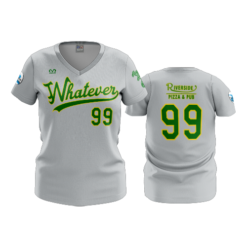 3676 WOMENS V NECK WHATEVER-SOFTBALL-2