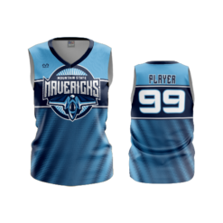 3714 WOMENS V NECK SLEEVELESS MOUNTAIN-STATE-MAVERICKS-1