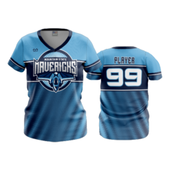 3714 WOMENS V NECK MOUNTAIN-STATE-MAVERICKS-1