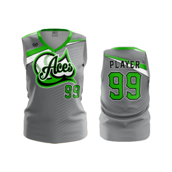 3721 WOMENS V NECK SLEEVELESS ELKO-ACES-3