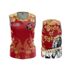 1303 WOMENS V NECK SLEEVELESS GODS-OF-REHAB-1