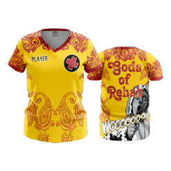 1303 WOMENS V NECK GODS-OF-REHAB-2