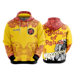 1303 UNISEX FLEECE HOODY GODS-OF-REHAB-2