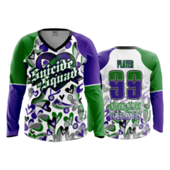 1648 WOMENS V NECK LONGSLEEVE SUICIDE-SQUAD-2023-2