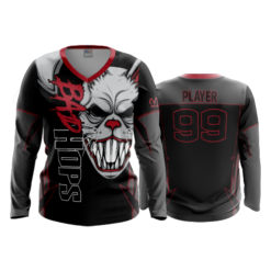 1111 WOMENS V NECK LONGSLEEVE BAD-HOPS-1
