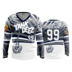 3725 WOMENS V NECK LONGSLEEVE YANK-DEEZ-2