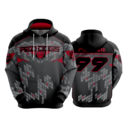 3464 UNISEX FLEECE HOODY RED-DOGS-2023-1