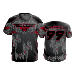3464 MENS SPORT V NECK RED-DOGS-2023-1