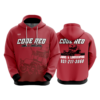 3637 UNISEX FLEECE HOODY CODE-RED-LAWNS