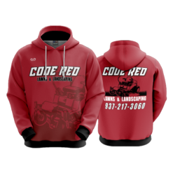 3637 UNISEX FLEECE HOODY CODE-RED-LAWNS