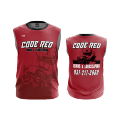 3637 MENS SPORT CREW NECK SLEEVELESS CODE-RED-LAWNS