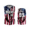 2573 WOMENS V NECK SLEEVELESS CENTRAL-OHIO-TIGERS-USA