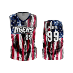 2573 WOMENS V NECK SLEEVELESS CENTRAL-OHIO-TIGERS-USA