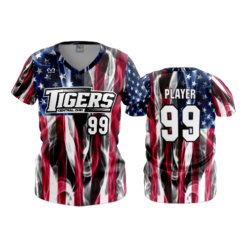 2573 WOMENS V NECK CENTRAL-OHIO-TIGERS-USA