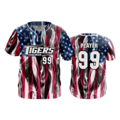 2573 MENS 2 BUTTON SCOOP NECK CENTRAL-OHIO-TIGERS-USA
