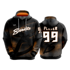 3732 UNISEX FLEECE HOODY BEVERLY-BANDITS-BLACK-HEX