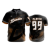 3732 QUARTER ZIP BATTING JACKET SHORT SLEEVE BEVERLY-BANDITS-BLACK-HEX