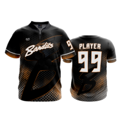 3732 QUARTER ZIP BATTING JACKET SHORT SLEEVE BEVERLY-BANDITS-BLACK-HEX