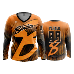 3732 WOMENS V NECK LONGSLEEVE BEVERLY-BANDITS-ORANGE