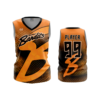 3732 WOMENS V NECK SLEEVELESS BEVERLY-BANDITS-ORANGE