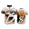 3732 QUARTER ZIP BATTING JACKET SHORT SLEEVE BEVERLY-BANDITS-WHITE