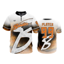 3732 QUARTER ZIP BATTING JACKET SHORT SLEEVE BEVERLY-BANDITS-WHITE