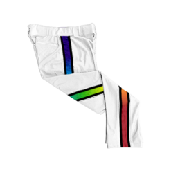2828 MENS BALLPARK WHITE BRAID PANTS BEER-MONEY-PRIDE-WHITE