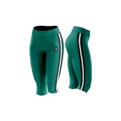 3708 WOMENS CAPRI LEGGINGS DINGERS-AND-DIMES-LEGGINGS-TEAL
