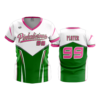 2847 WOMENS V NECK PINKALICIOUS-GREEN-2