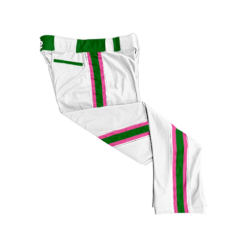 2847 MENS BALLPARK WHITE BRAID PANTS PINKALICIOUS-GREEN-2