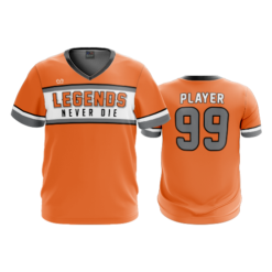 3741 MENS SPORT V NECK LEGENDS-NEVER-DIE-2