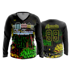 3731 WOMENS V NECK LONGSLEEVE RAGGAMUFFINS-1