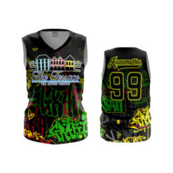 3731 WOMENS V NECK SLEEVELESS RAGGAMUFFINS-1
