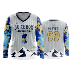 2232 WOMENS V NECK LONGSLEEVE JUICE-BOX-HEROES-2