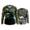 3733 WOMENS V NECK LONGSLEEVE DYSFUNCTIONAL-VETERANS-1