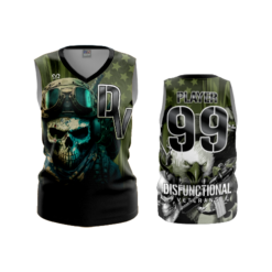 3733 WOMENS V NECK SLEEVELESS DYSFUNCTIONAL-VETERANS-1