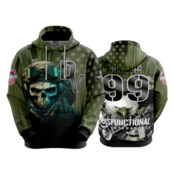 3733 UNISEX FLEECE HOODY DYSFUNCTIONAL-VETERANS-1